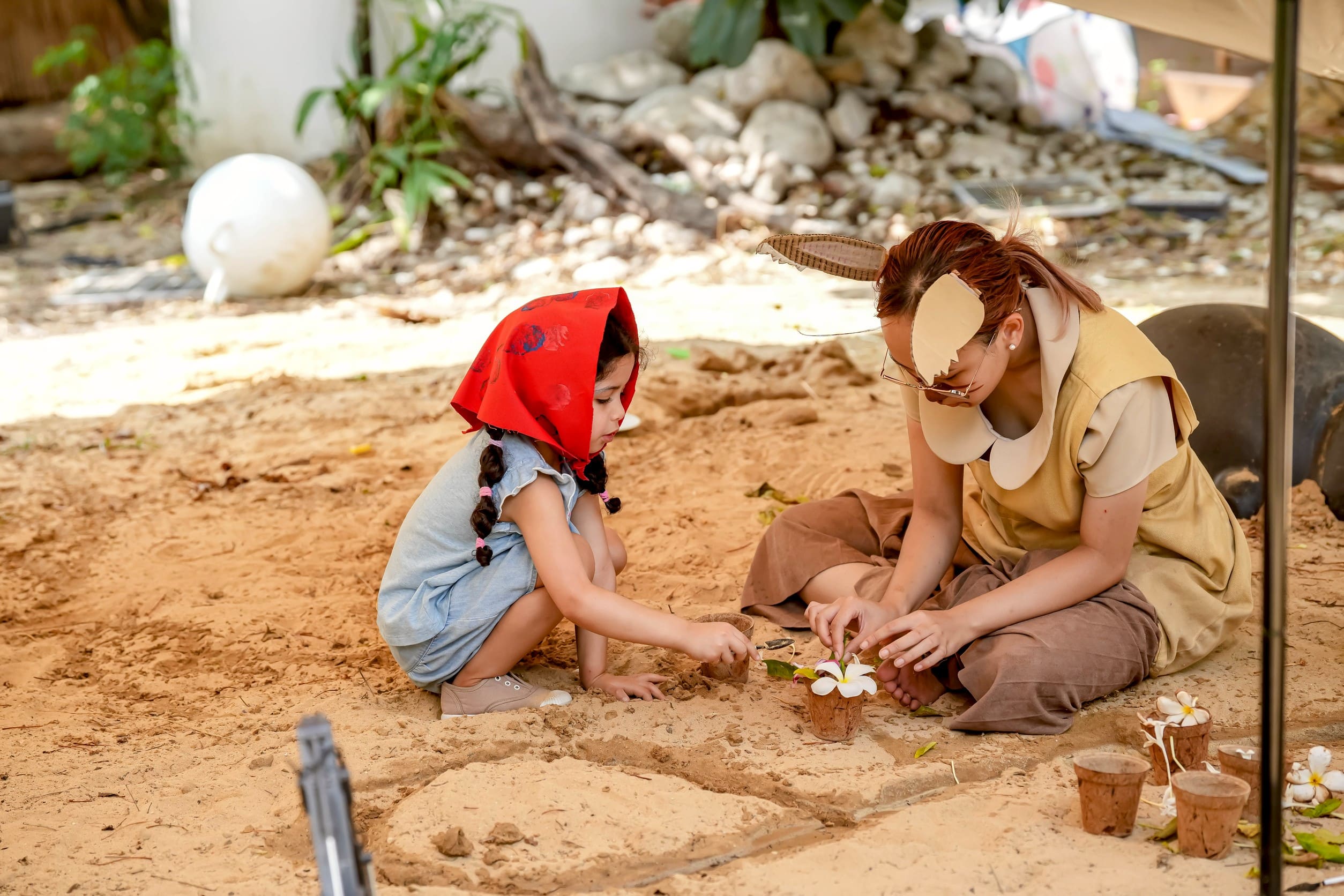 A giant sand pit